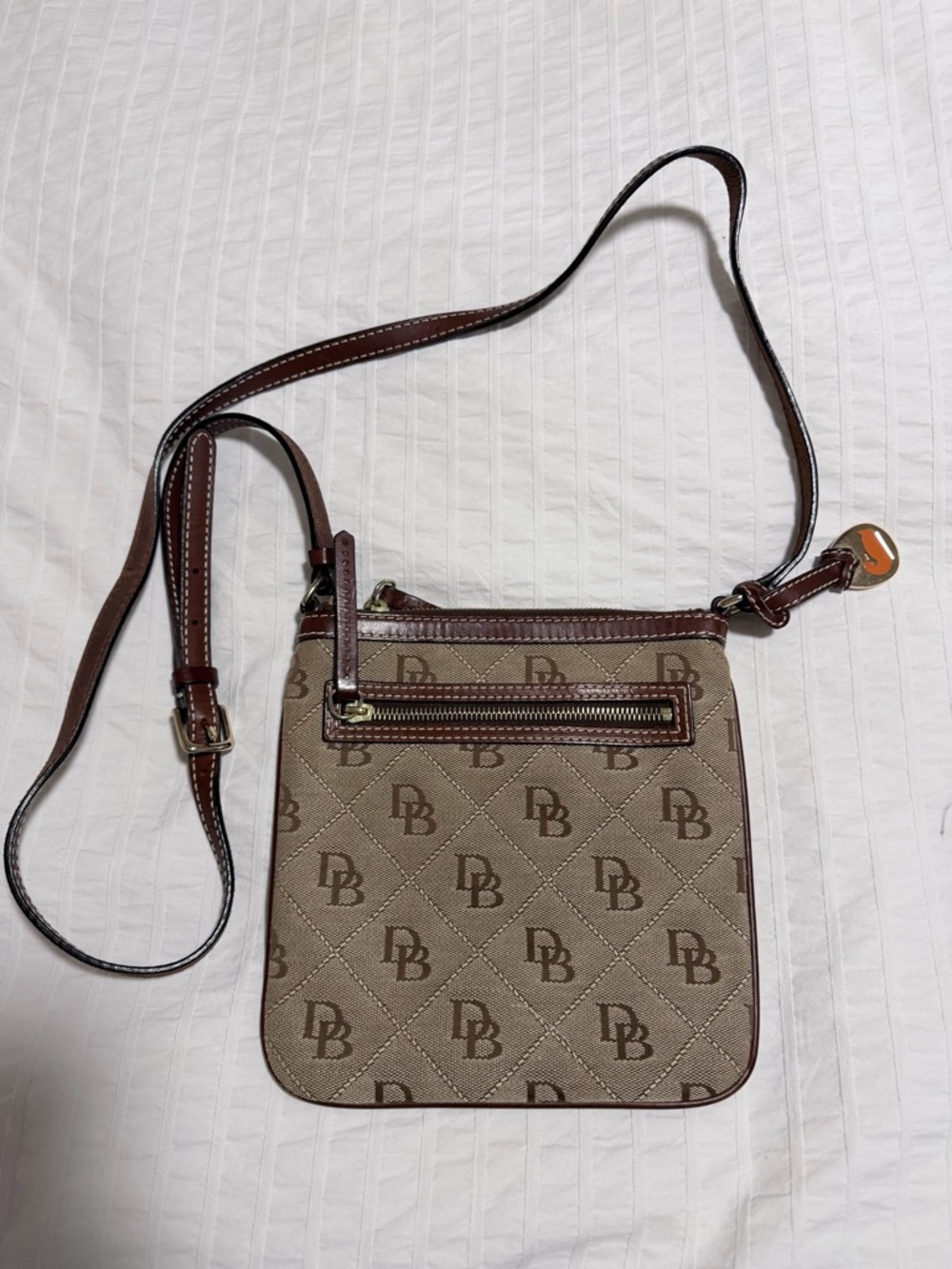 Dooney & Bourke Brown Monogram Crossbody Bag